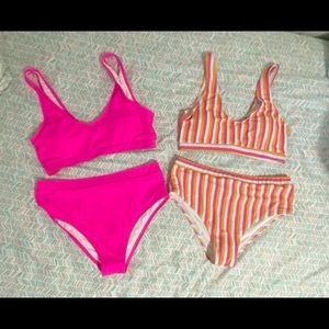 New tried on once, still has sanitary strips attached